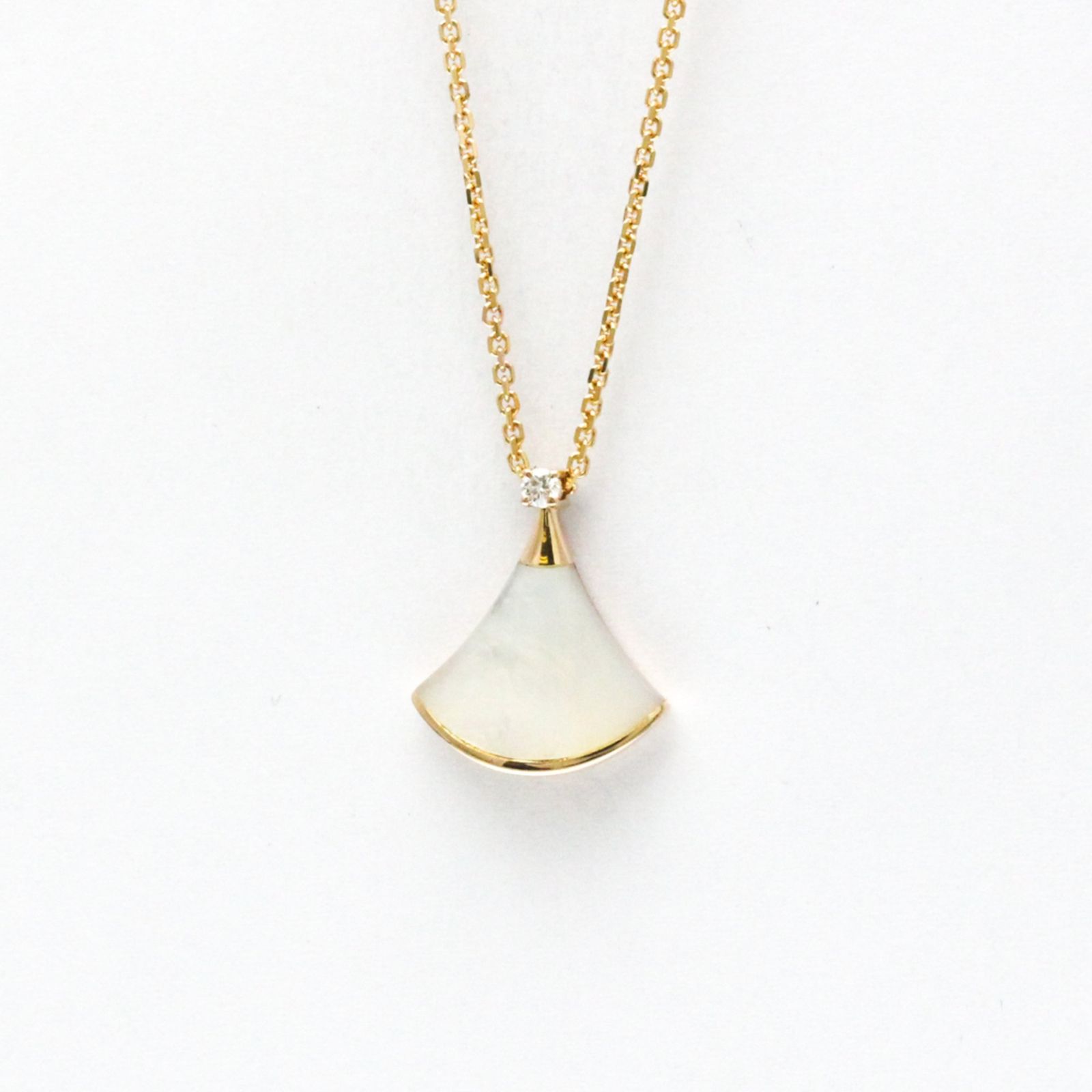 R』COLOR DEEP 『RYO』イニシャル ネックレス K18YG クロスステッチ