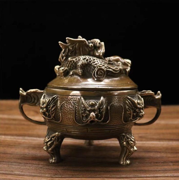 ☆香炉☆ 銅器 銅製品 鎮宅辟邪 開運風水 招財 置物 工芸品 装飾