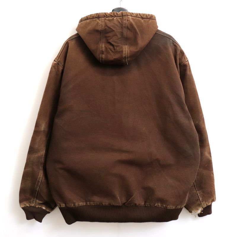 Carhartt アクティブジャケット 00s メキシコ製 ダークブラウン カーハート カモラインド アクティブ ジャケット（ダーク