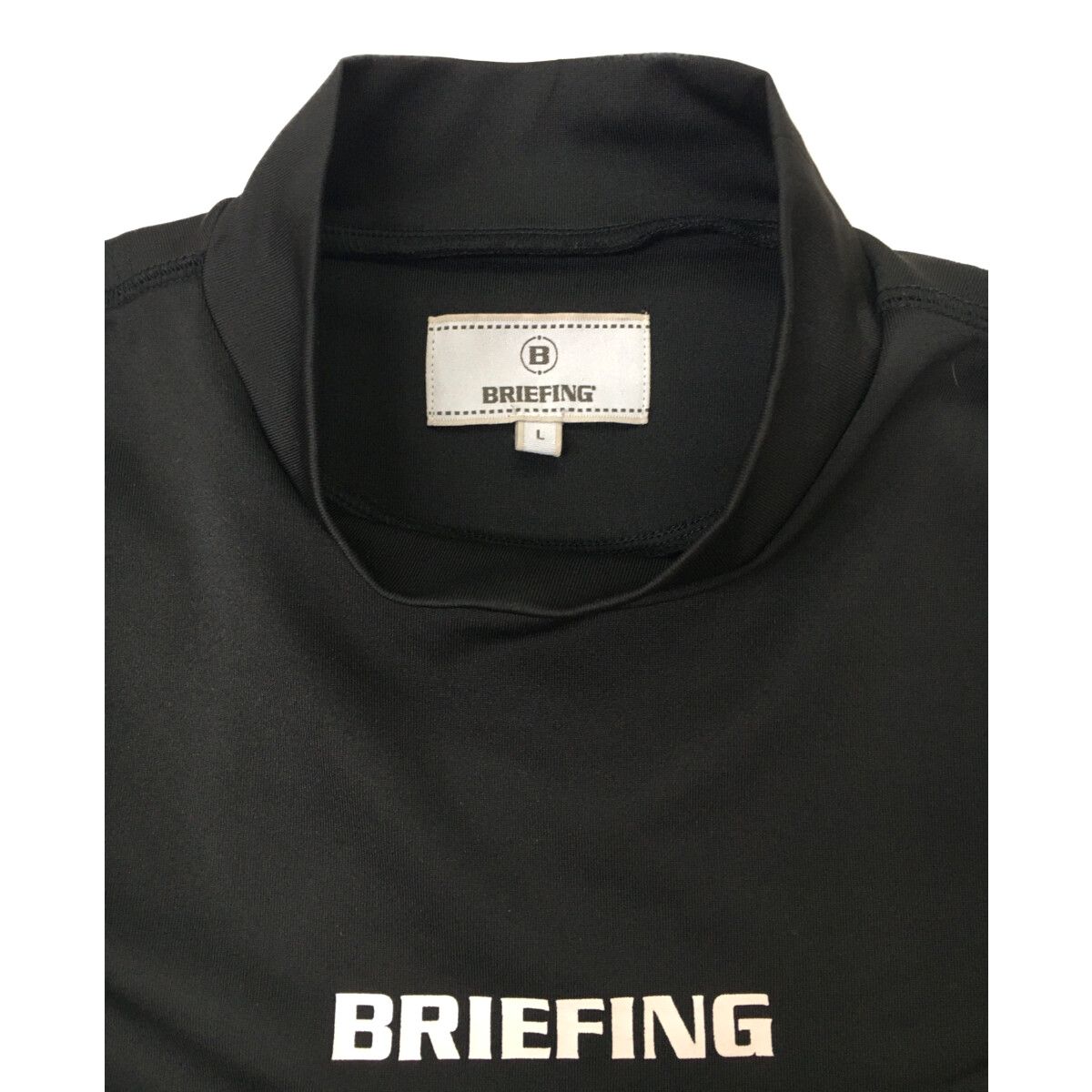BRIEFING ブリーフィング 黒いハイネックでストレッチの効いた長袖