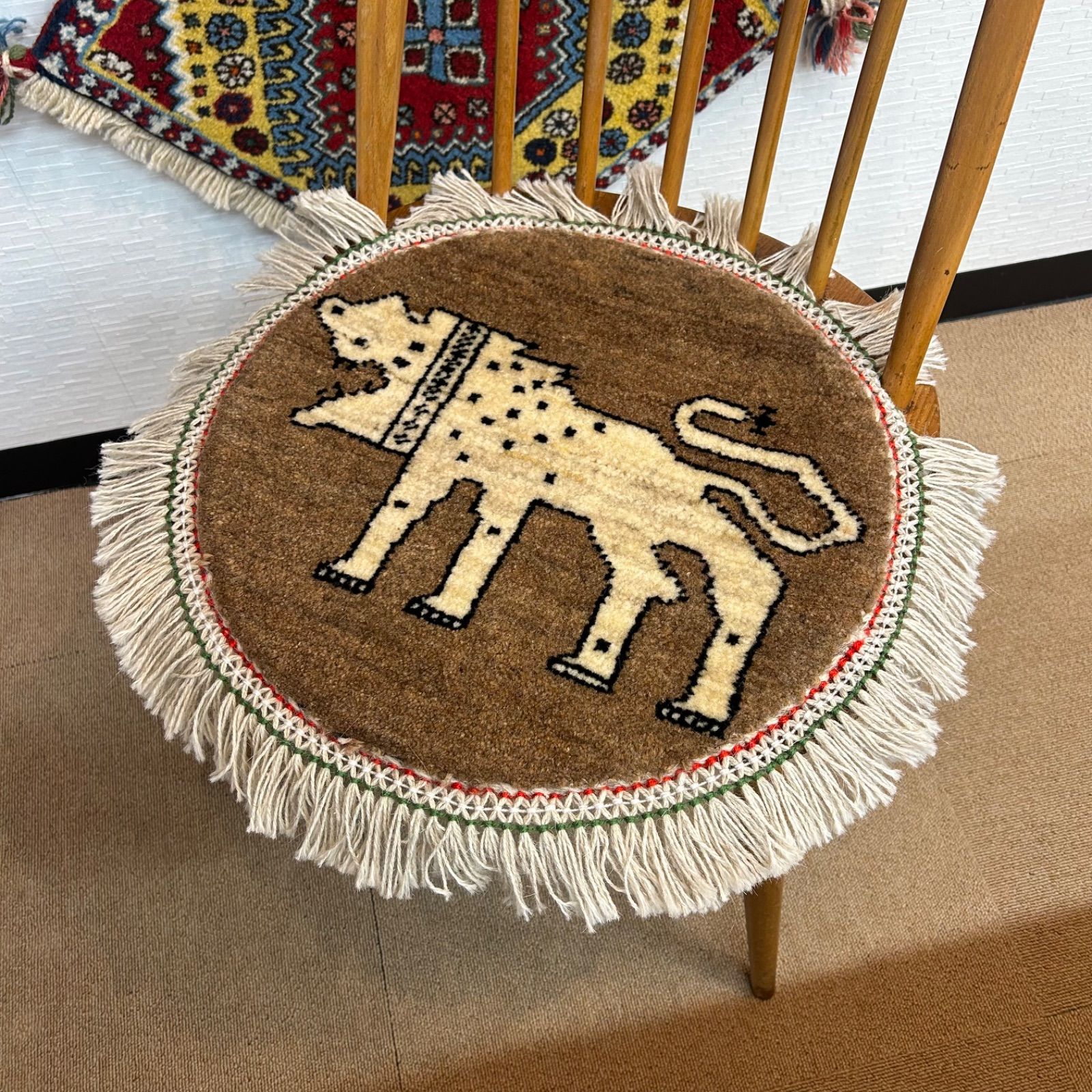 レイさま専用】ペルシャ絨毯 ギャッベ 座布団 手織り イラン(79) レイ