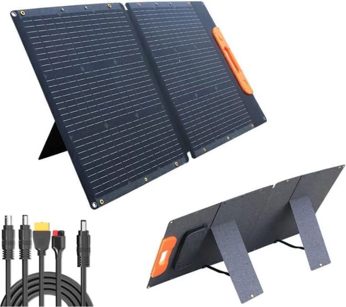 太陽光折りたたみ式ソーラーパネル充電器 AP-SP-027-NEW 100W ソーラー