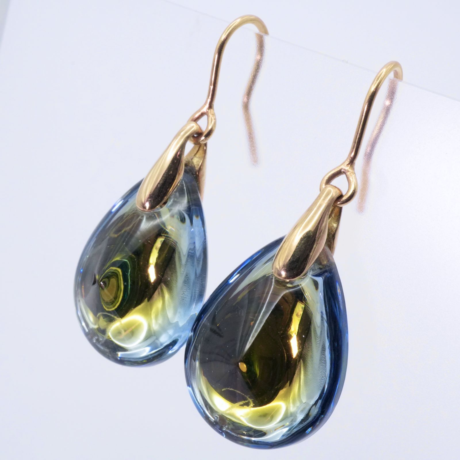 美品 750 K18 バカラ プシデリック ピアス ドロップ/24-4679 - メルカリ