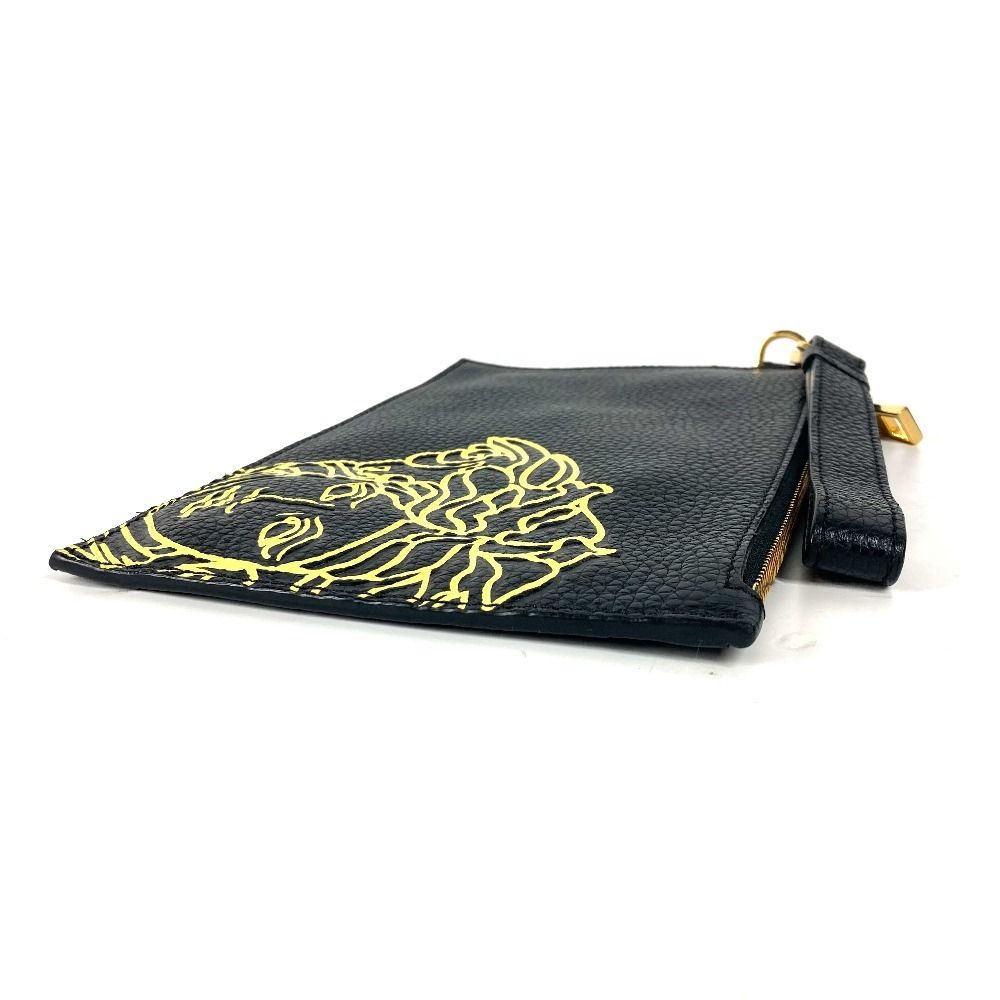 VERSACE ヴェルサーチ クラッチバッグ ロゴ メデューサ レザー