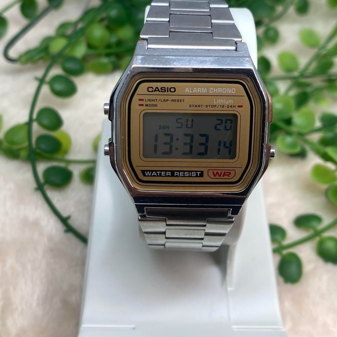 CASIO カシオ A158WE チープ ゴールド ユニセックス レディース メンズ