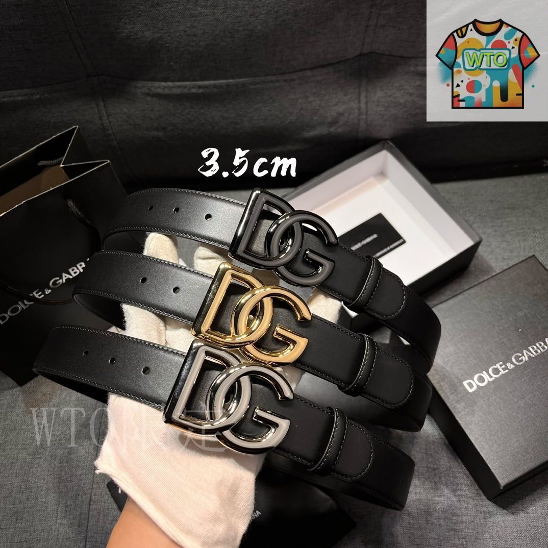 美品激レア・ドルチェアンドガッバーナ！Dolce & Gabbana ロゴベルト DOLCE&GABBANA - ドルチェ&ガッバーナ D&G ドルガバ ロゴ レザー