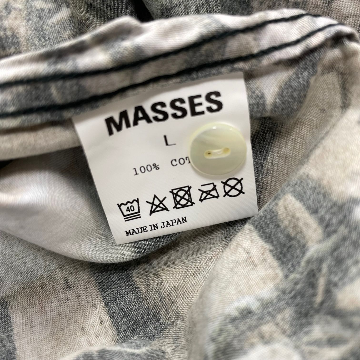 定価25300円 新品 MASSES 19SS MUSH ROOM SHIRT マッシュルーム シャツ