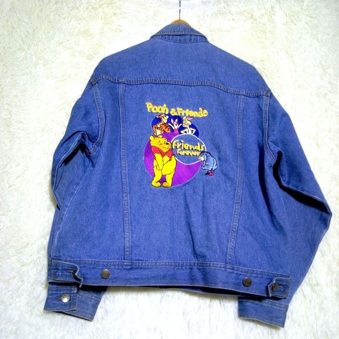 ディズニーストア【M】メンズ くまのプーさん刺繍 デニム