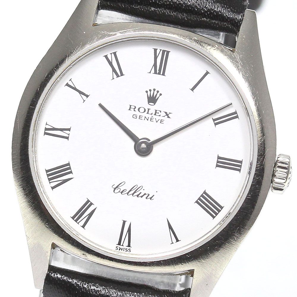 ロレックス ROLEX チェリーニ K18WG Cal.1600 手巻き レディース_