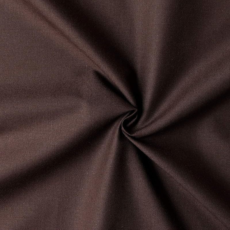日本紐釦貿易 Nippon Chuko エイティスクエア 無地 生地 綿 シャーティング チョコレート ブラウン系 巾約108cm×9m切売カット KD4630-227-9M 0