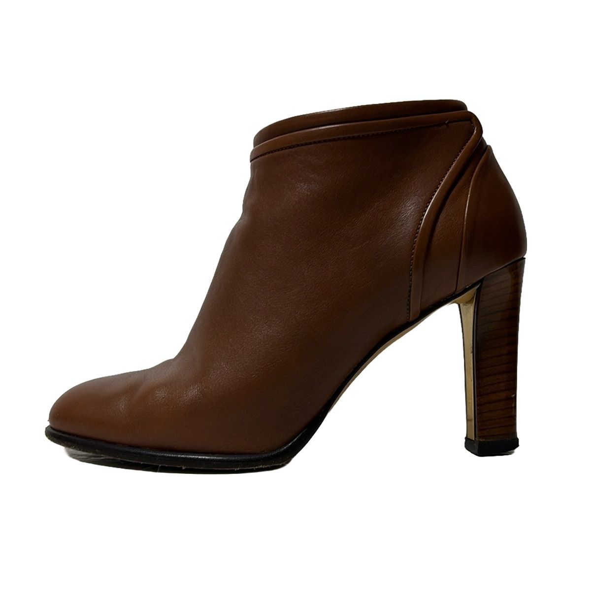 FERRAGAMO SalvatoreFerragamo サルバトーレフェラガモ ショートブーツ 5 1 2C レディース - ダークブラウン レザー