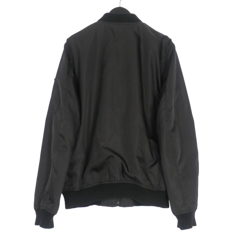 PRADA トライアングルプレート MA-1 ナイロンジャケット　UGY163 プラダ PRADA トライアングルプレート MA-1 ナイロンジャケット