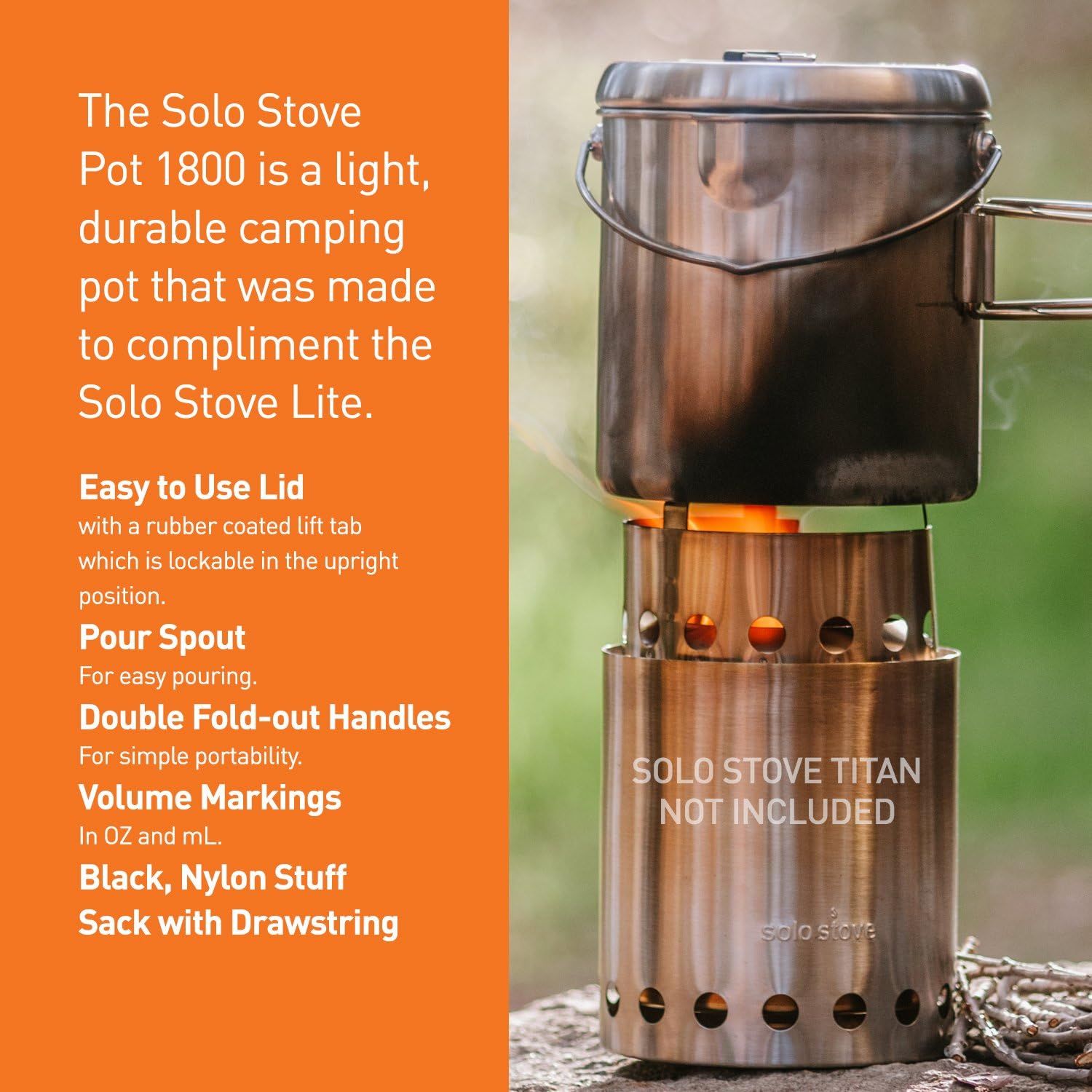 新品未開封 Solo Stove ソロストーブ ポット1800 楽天市場】ソロストーブ ポット1800 Solo Stove | クッカー