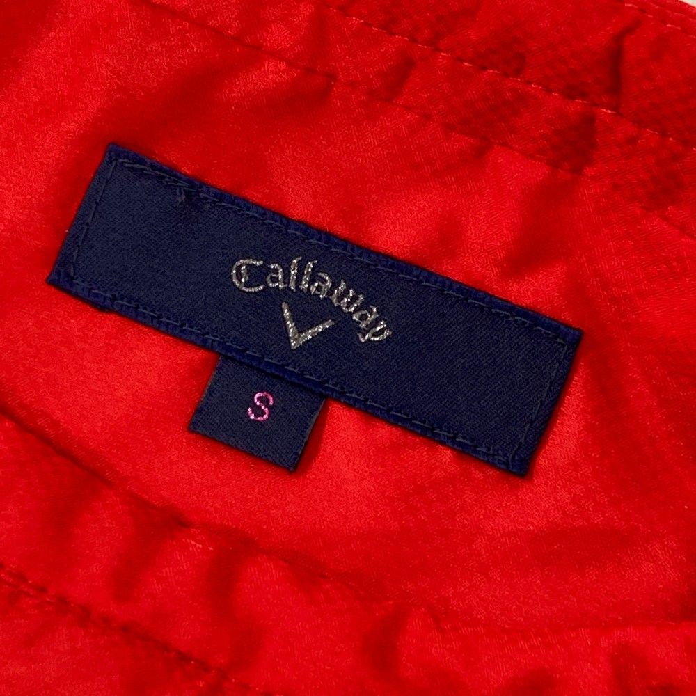 サイズ：S CALLAWAY キャロウェイ  2WAY ブルゾン  レッド系 [240101424531] ゴルフウェア レディース ストスト サイズ：S CALLAWAY キャロウェイ 2WAY ブルゾン レッド系