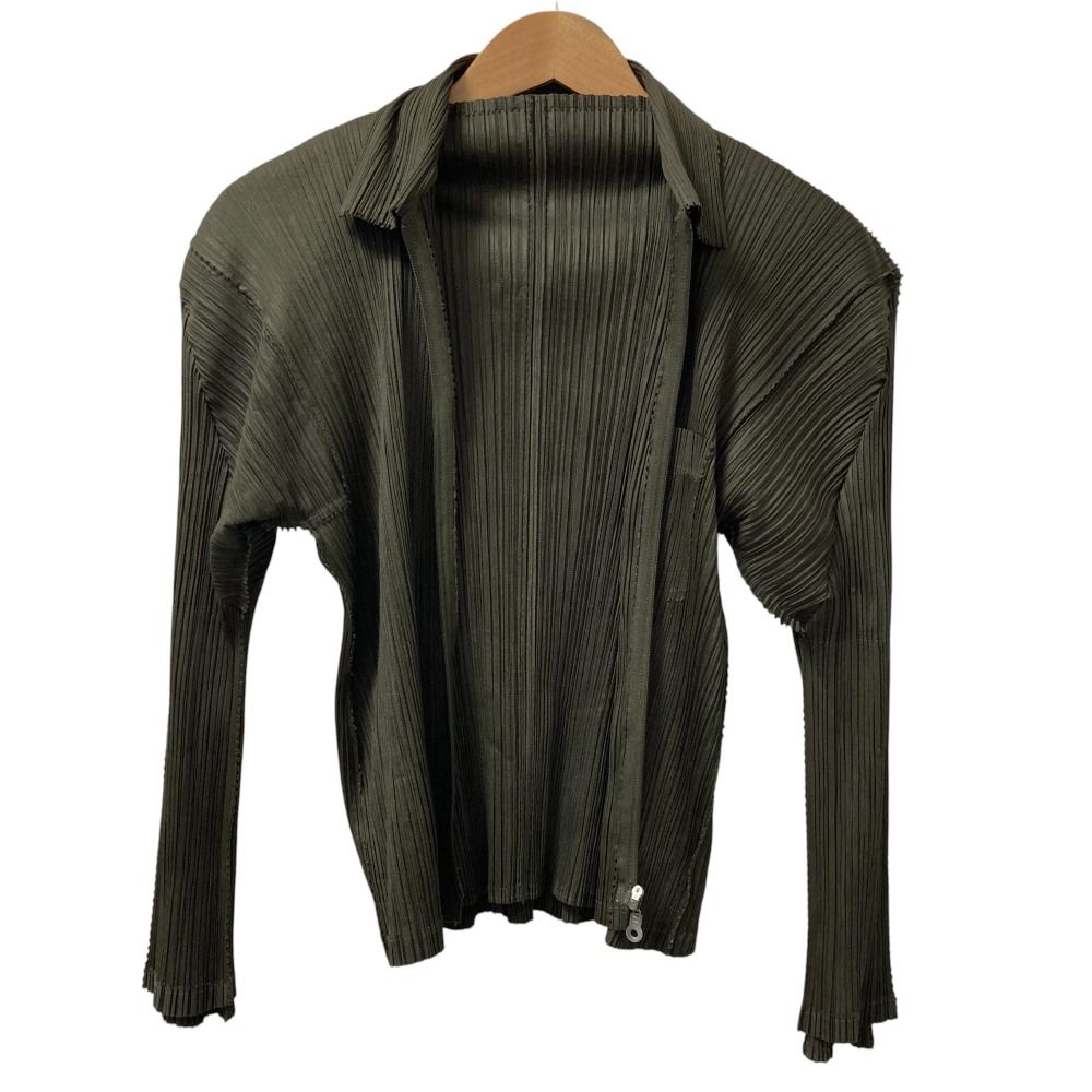 さくらもちPLEATSPLEASE カーディガン【サイズ3 L相当】【美品 美品 PLEATS PLEASE ISSEY MIYAKE プリーツプリーズ イッセイ