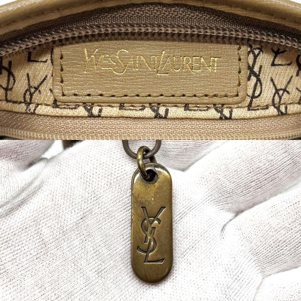 良品】 Yeves Saint Laurent イヴサンローラン クラッチバッグ ポーチ 