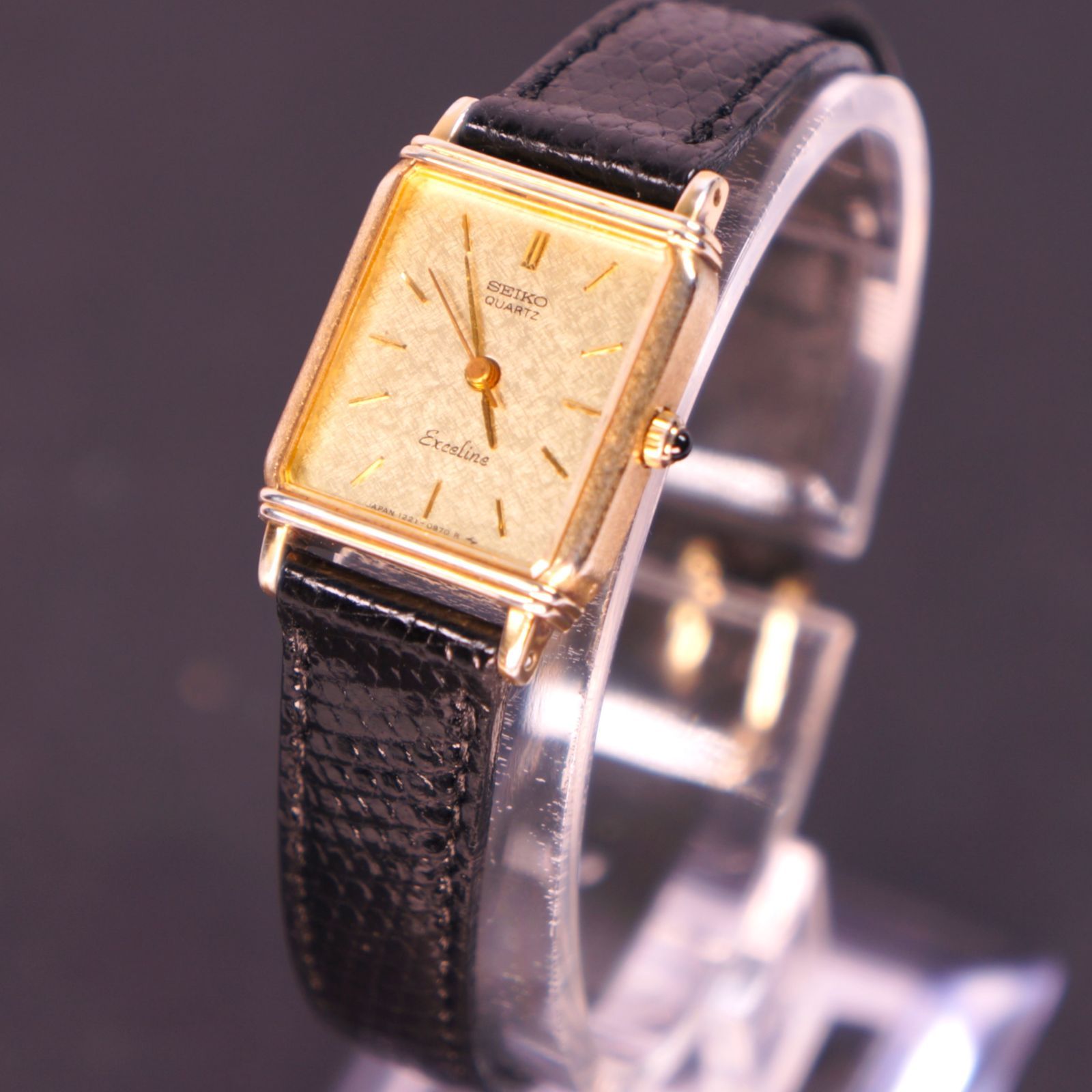 【稼働極美品】SEIKOエクセリーヌ　SGP30　電池交換済　新品革ベルト 稼働品】SEIKOエクセリーヌ SGP30 電池交換済 新品革ベルト