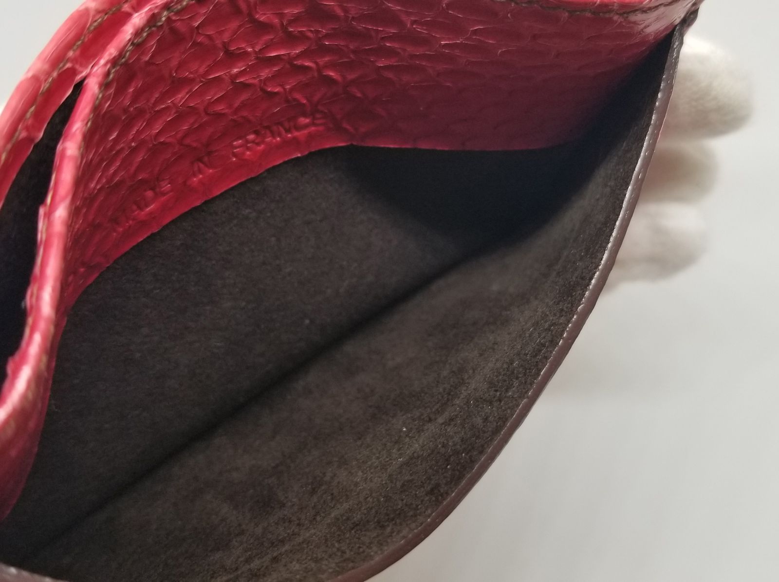 美品　カルティエ　Cartier　カードケース　名刺入れ　パイソンレザー Cartier - 美品 カルティエ Cartier カードケース 名刺入れ パス