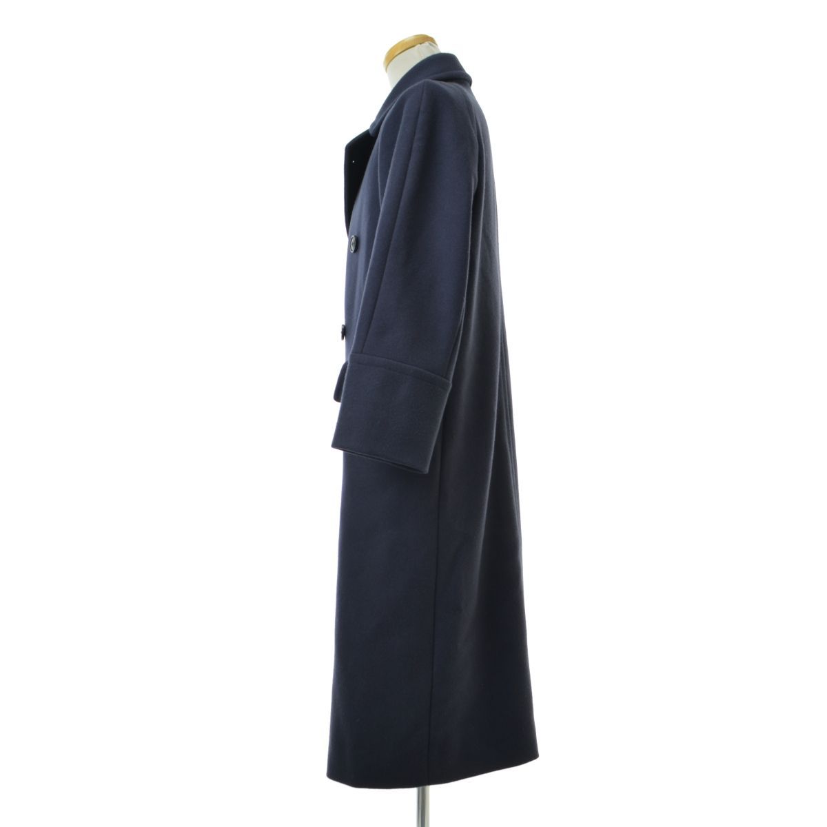 車】UNITED ARROWS HAMILTON WOOL ネイビー ロングPコート