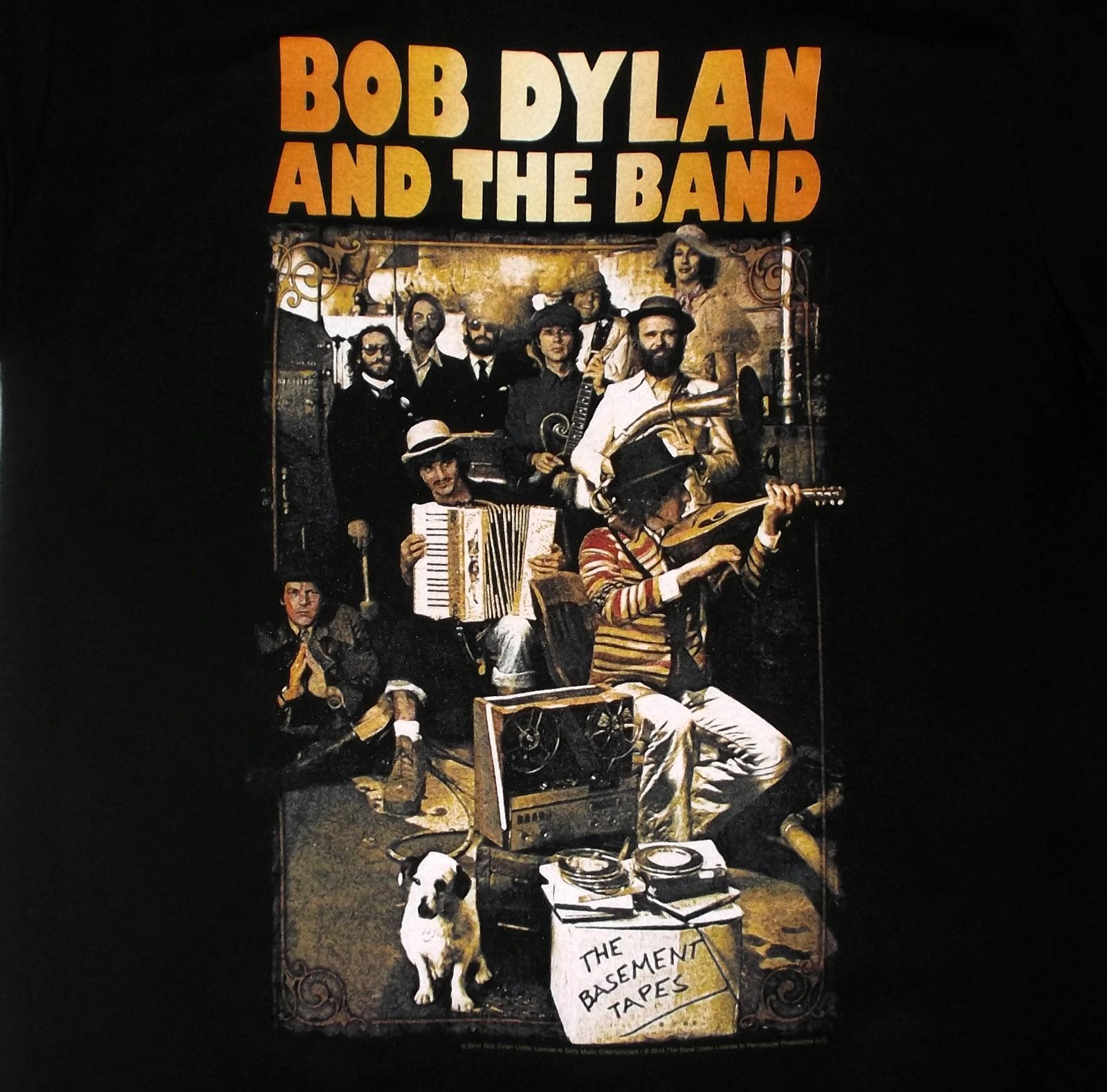 ボブ ディラン Tシャツ Bob Dylan & The BAND BASEMENT TAPES 正規品 ザ・バンド ロックTシャツ関連