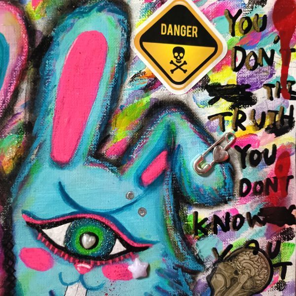 【S4号】WE'RE NOT FREAKS【絵画/現代アート/イラスト】 S4号】WE'RE NOT FREAKS【絵画/現代アート/イラスト】 - メルカリ