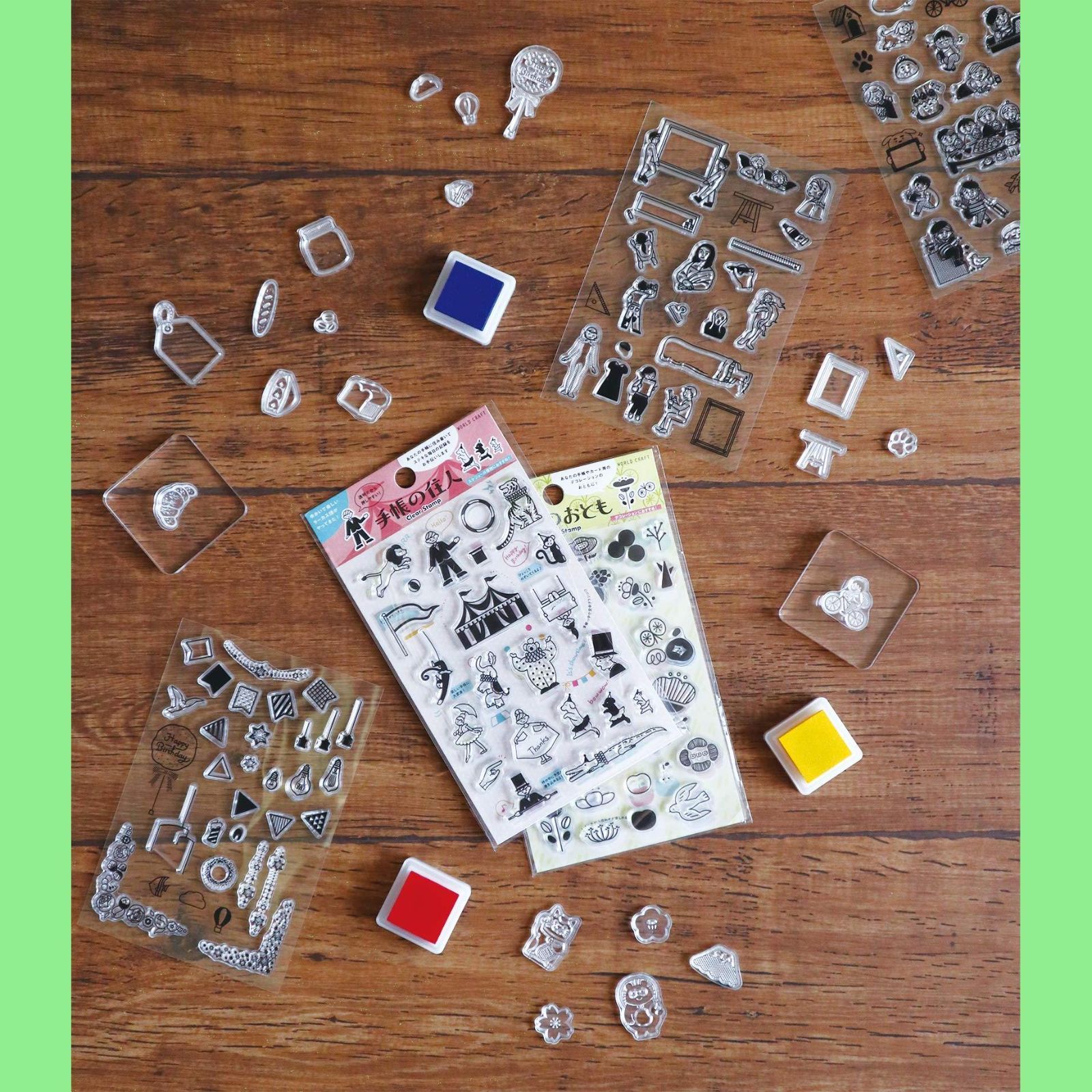 手帳のおとも クリアスタンプ CS-006 スタンプ 北欧 ワールドクラフト