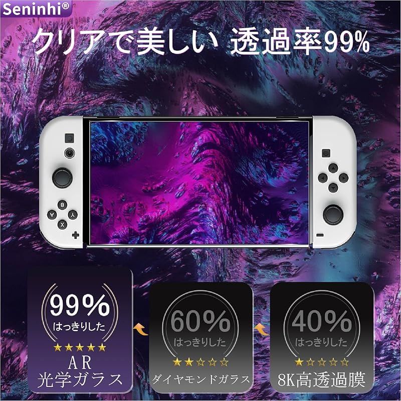 ガラスフイルム 対応 Switch 2 保護フイルム ガイド枠付き【2枚セット