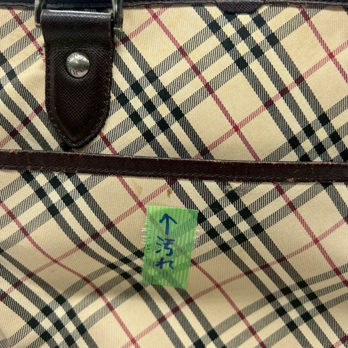 人気定番】BURBERRY トートバッグ ノバチェック キャンバス