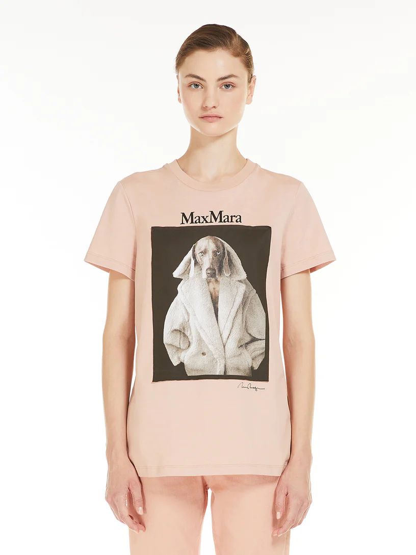 MaxMara VALIDO wegman マックスマーラ Tシャツ MMDOG プリント Max Mara - MAX MARA VALIDO wegman マックスマーラTシャツ