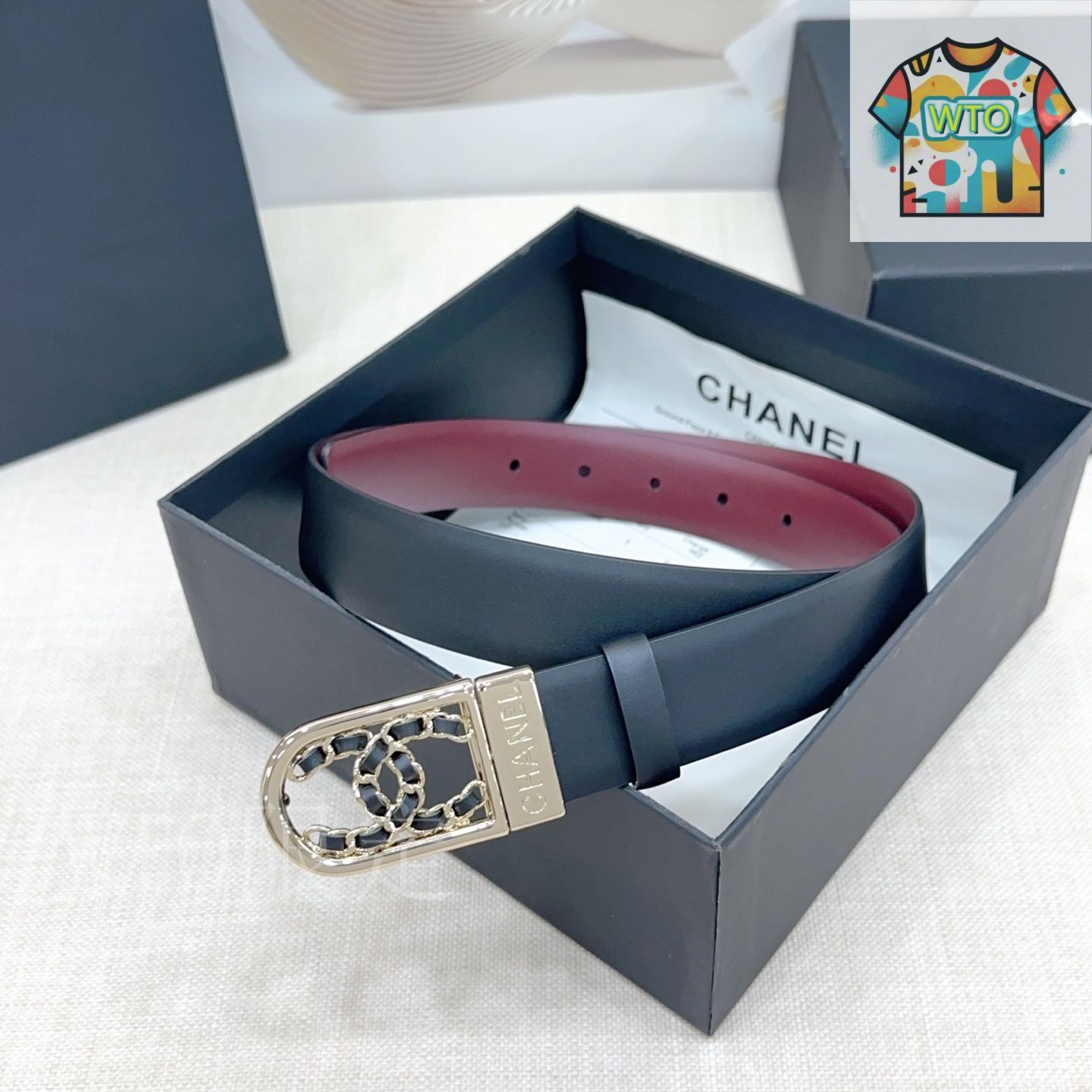 値下げしました！CHANEL レザーベルト90センチ　正規品 今日特価】Chanel シャネル レザーベルト - メルカリ
