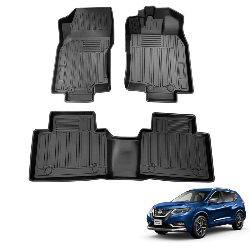 ニッサン エクストレイル T32型 3Dフロアマット エクストレイルT32系 フロアマット X-Trail T32 後期型 T32/NT32/HT32/HNT32型 2017年6月?2022年 TPE素材 防水仕様 耐汚れ 耐磨耗性 滑り防止 エクストレイ 0