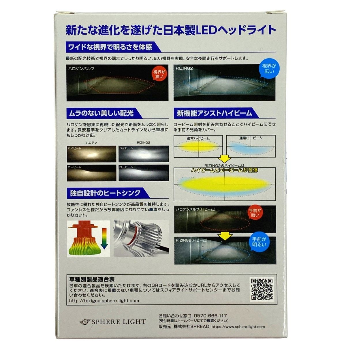 RIZING2 LEDヘッドライト
