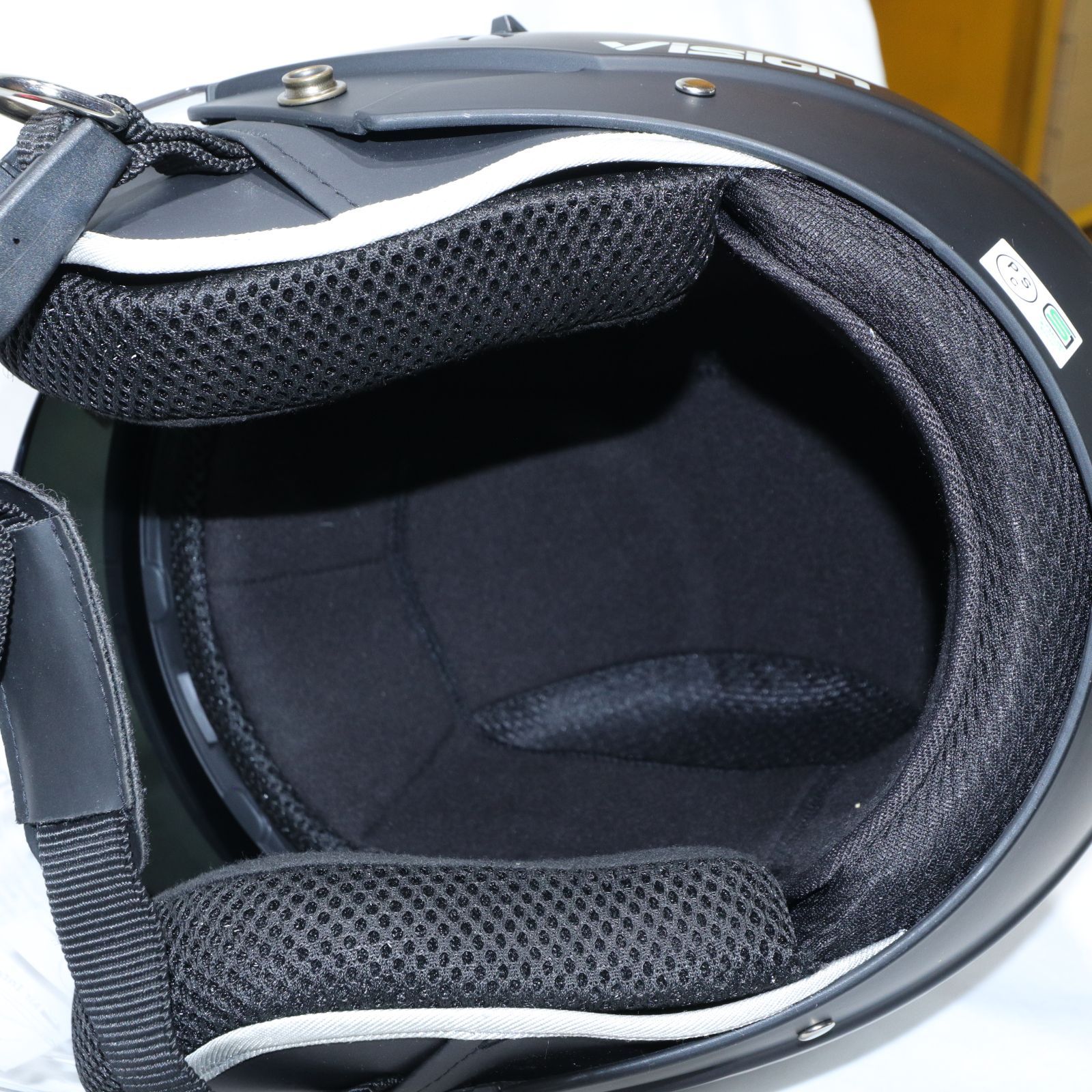 マットブラック ジェットヘルメット インナーバイザー付き【新品未使用】 新品未使用・難あり Vision Vsn-01 バイクヘルメット マットブラック