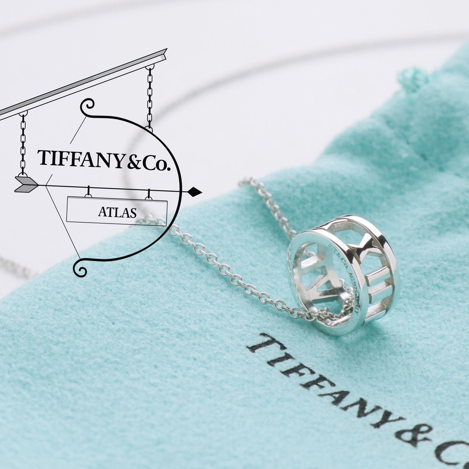 ◇美品 TIFFANY&Co. ティファニー アトラス オープン ネックレス スターリング シルバー AG 925 - メルカリ