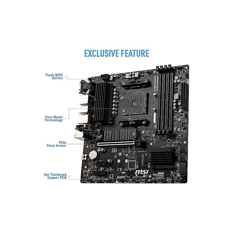 MSIマザーボード B550M PRO-VDH WIFI Ryzen 5000シリーズ (AM4)対応 M