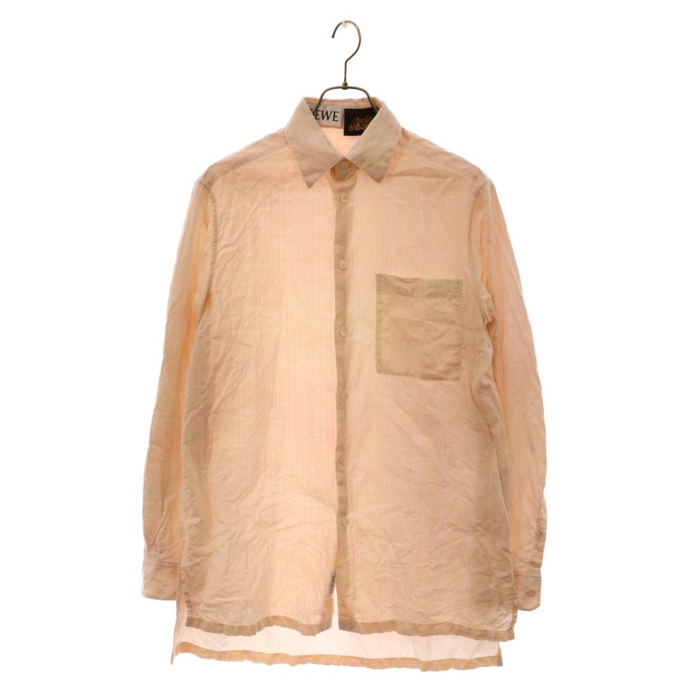 LOEWE ロエベ Paulas Ibiza Patchwork Shirt H616Y02X02 イビザ パッチワーク 長袖シャツ ピンク LOEWE (ロエベ) Paulas Ibiza Patchwork Shirt H616Y02X02 イビザ