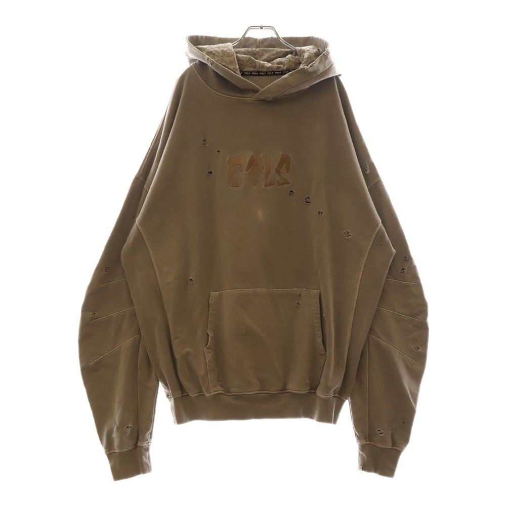 cvtvlist (カタリスト) 23AW USUAL HOODIE ダメージ加工フーディ プル