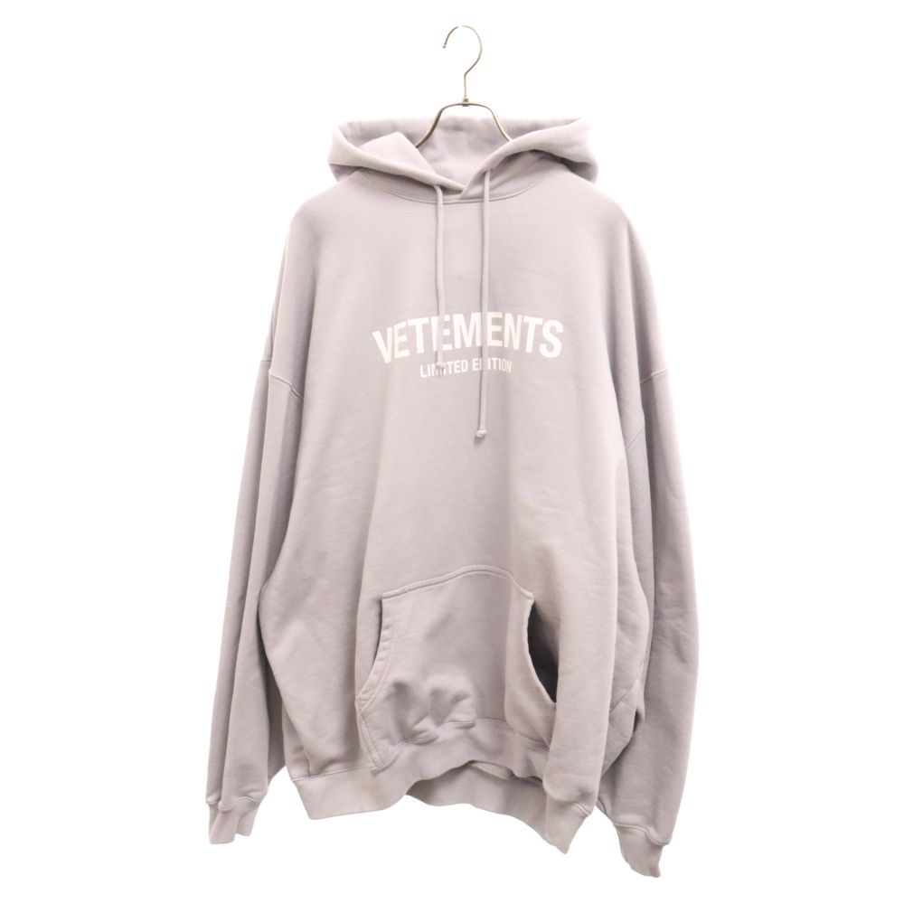 VETEMENTS (ヴェトモン) 23SS フロントロゴ プルオーバーパーカー パープル UE63HD680L