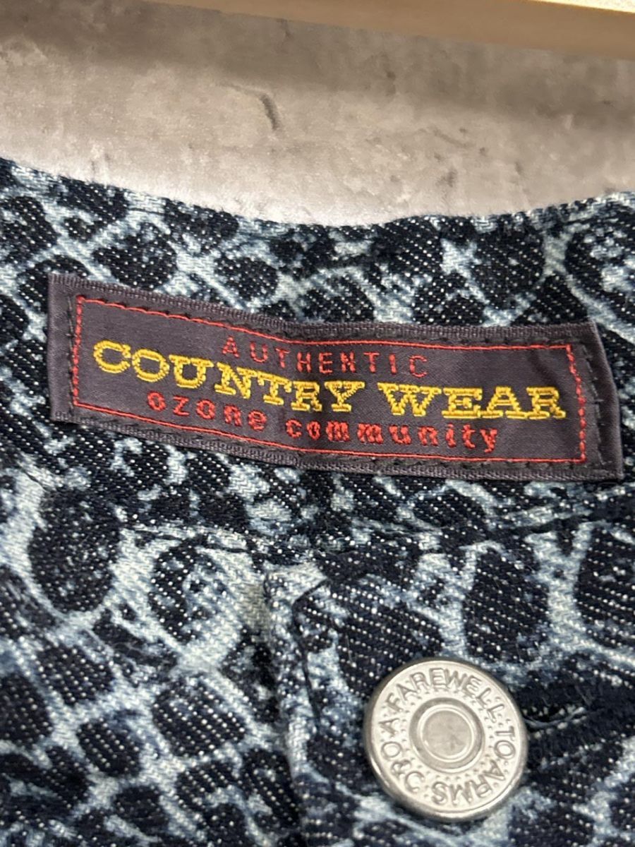 オゾンコミュニティ COUNTRY WEAR カントリーウェア デニム COUNTRY WEAR カントリーウェア オゾンコミュニティ パイソン柄