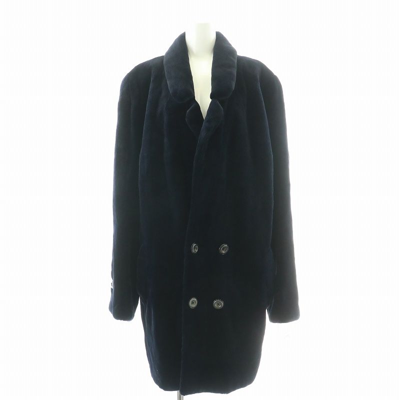 1.5万円からお値下げ◎ サガミンク 逆毛 ファーコート ブラック系