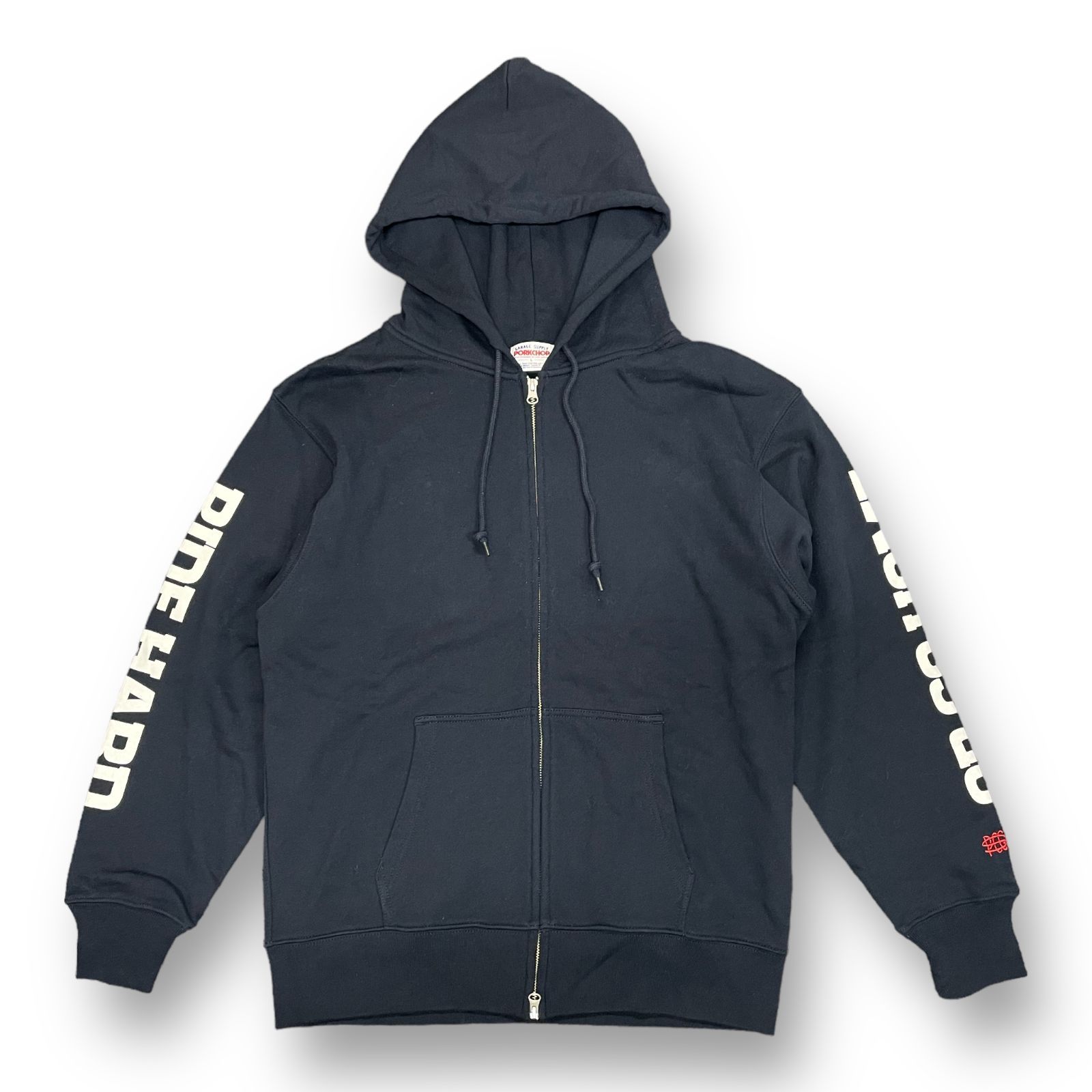 美品 PORKCHOP GARAGE SUPPLY B&S WING ZIP UP HOODIE スウェット 