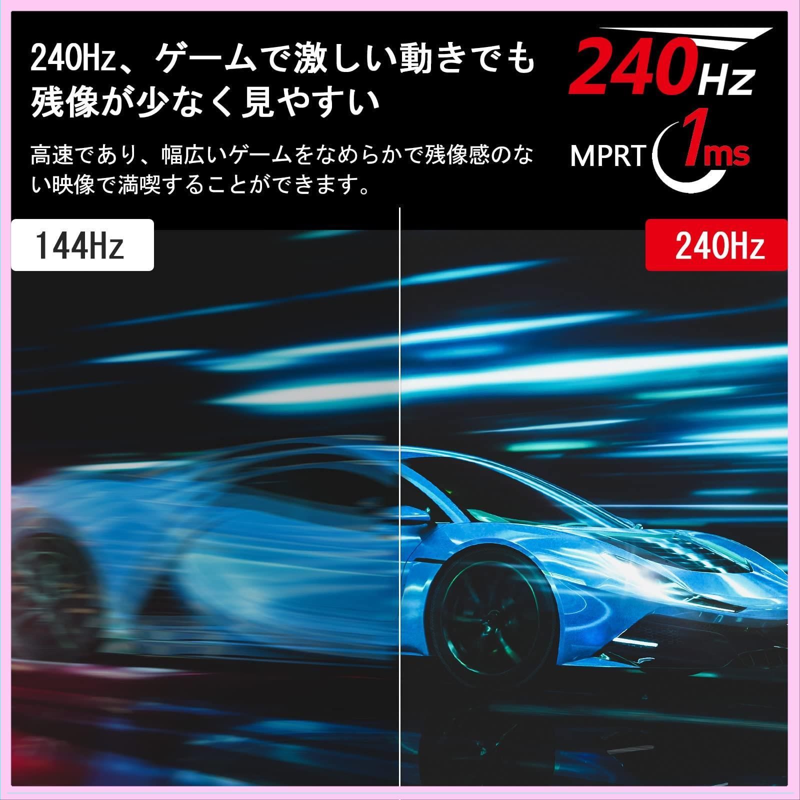 ゲーミングモニター 240Hz 27インチ ディスプレイ LED FHD 1920x1080非