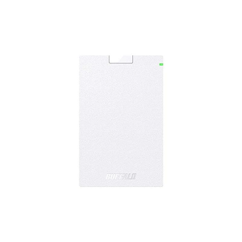 バッファロー BUFFALO USB3.2 Gen1 対応ポータブルHDD Type-Cケーブル付 2TB ホワイト HD-PGAC2U3-WA