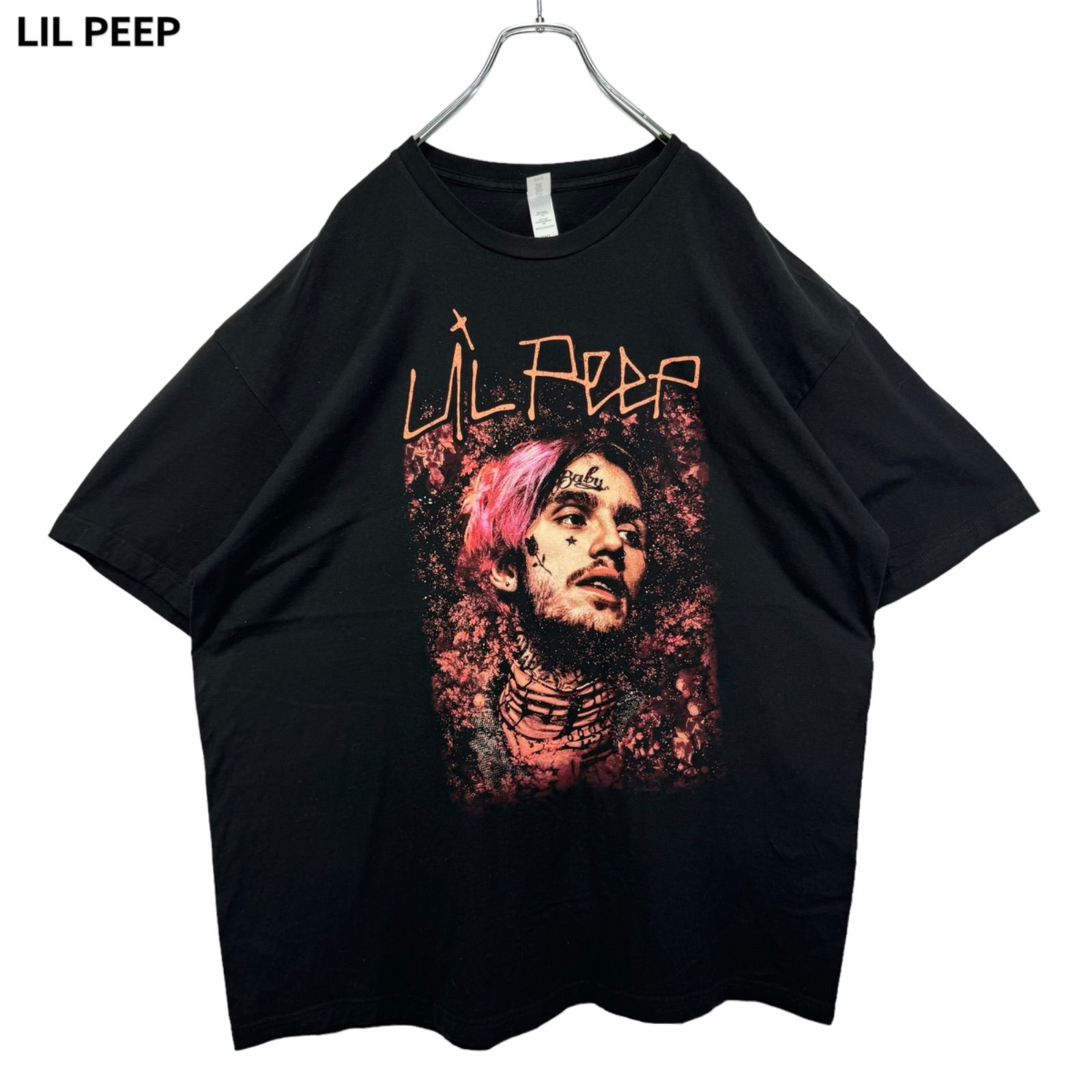 Lil Peep ビッグシルエット　Tシャツ (GILDAN) 　2XLサイズ Lil Peep ビッグシルエット Tシャツ (GILDAN) 2XLサイズ 楽天