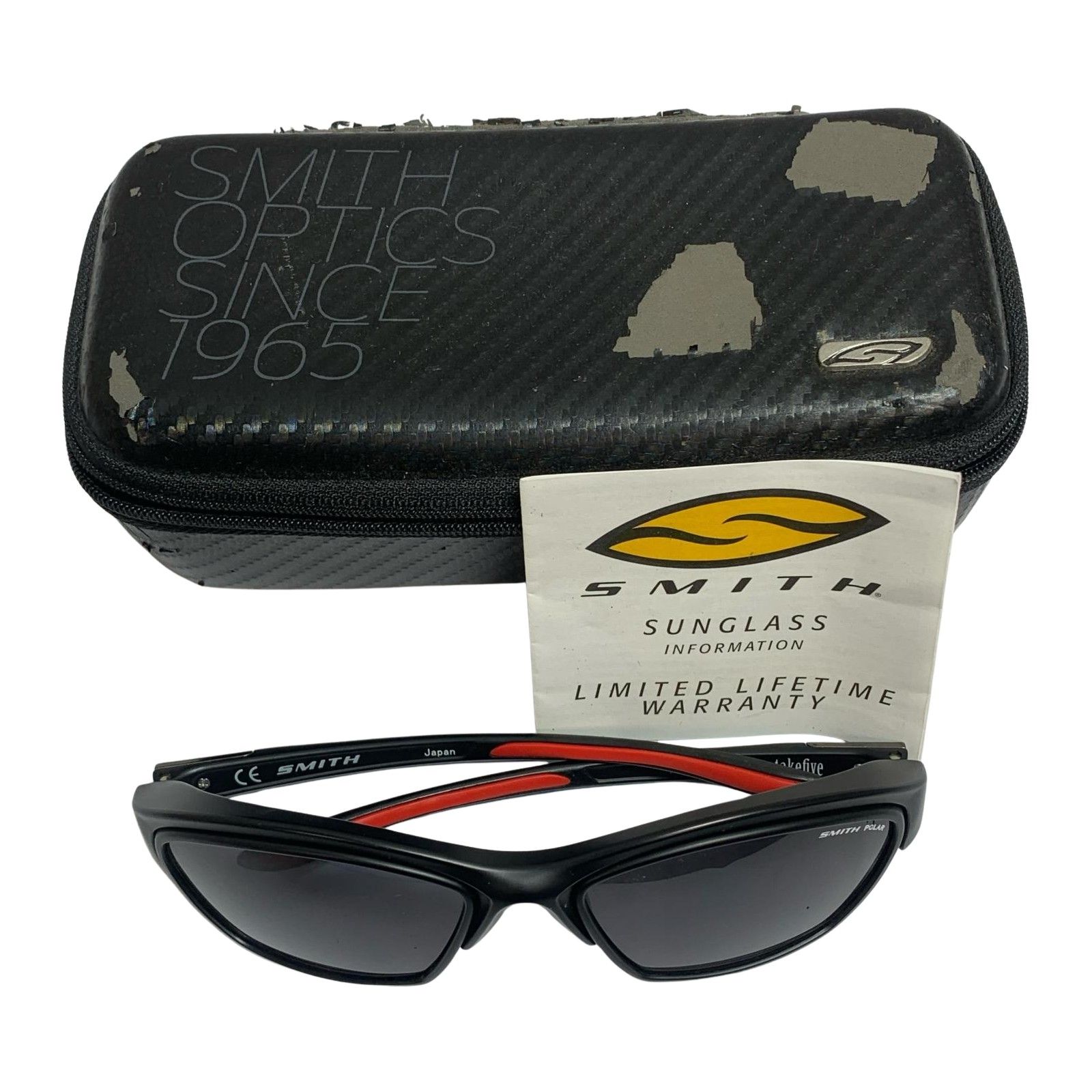 SMITH スミス 偏光サングラス 替えレンズあり ケース付き 傷みあり takefive