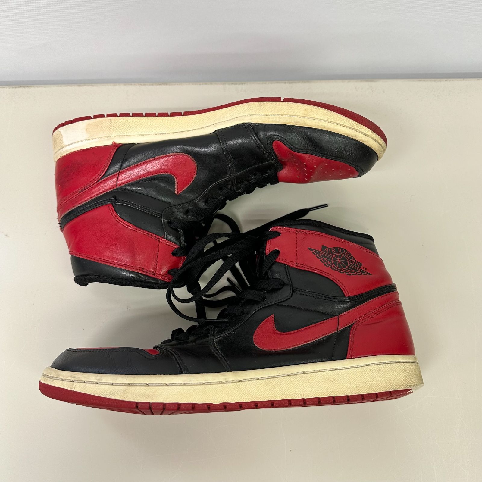 NIKE AIR JORDAN1 RETRO HIGH Chicago Bulls Bred DMP ナイキ エアジョーダン1 レトロ ハイ シカゴブルズ 332550-061 27.5cm 【紫波80-0009】