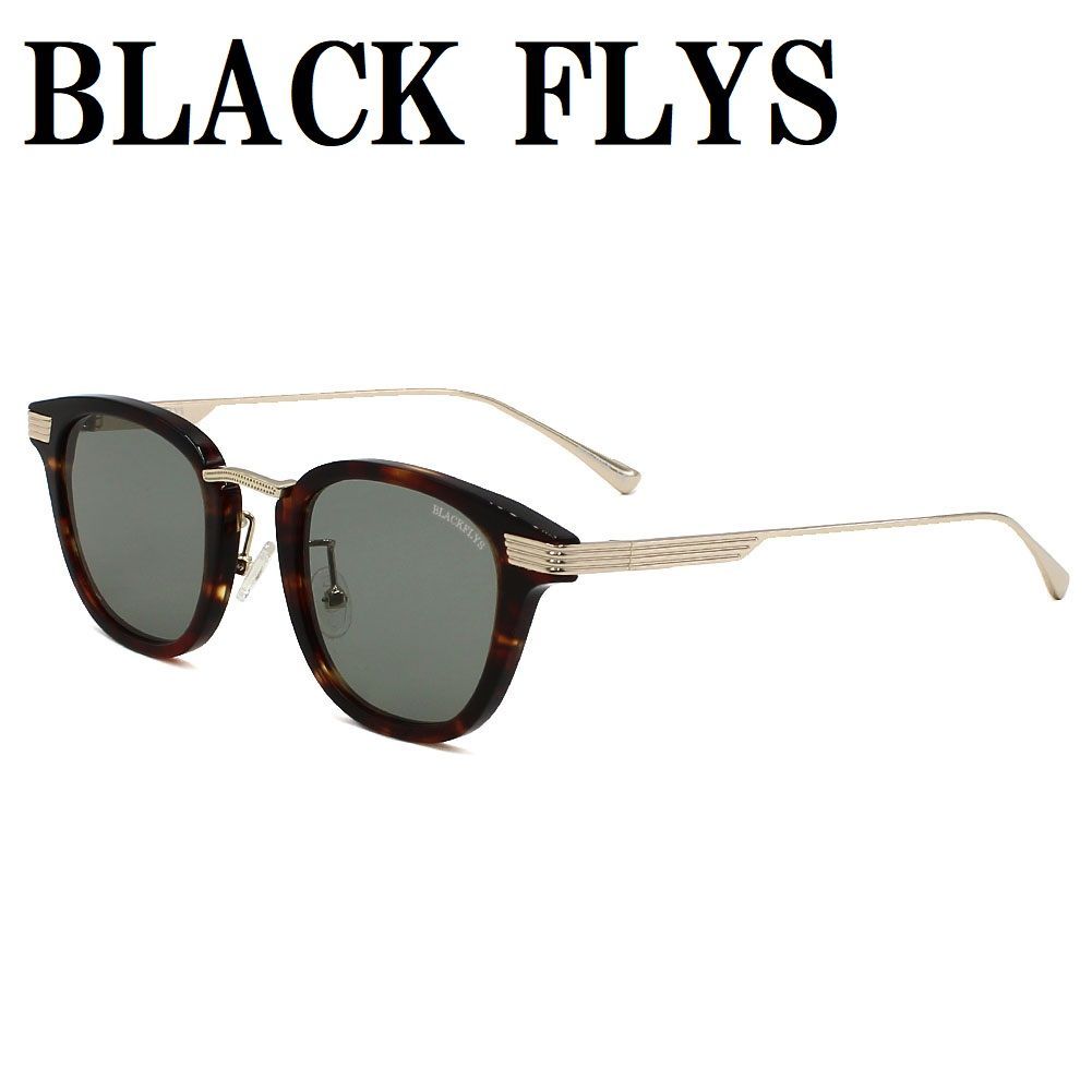 ブラックフライズ BLACK FLYS BF-15023-06 サングラス ノーズパッド 眼鏡 UVカット 紫外線カット メンズ レディース ライトグレー ハバナ