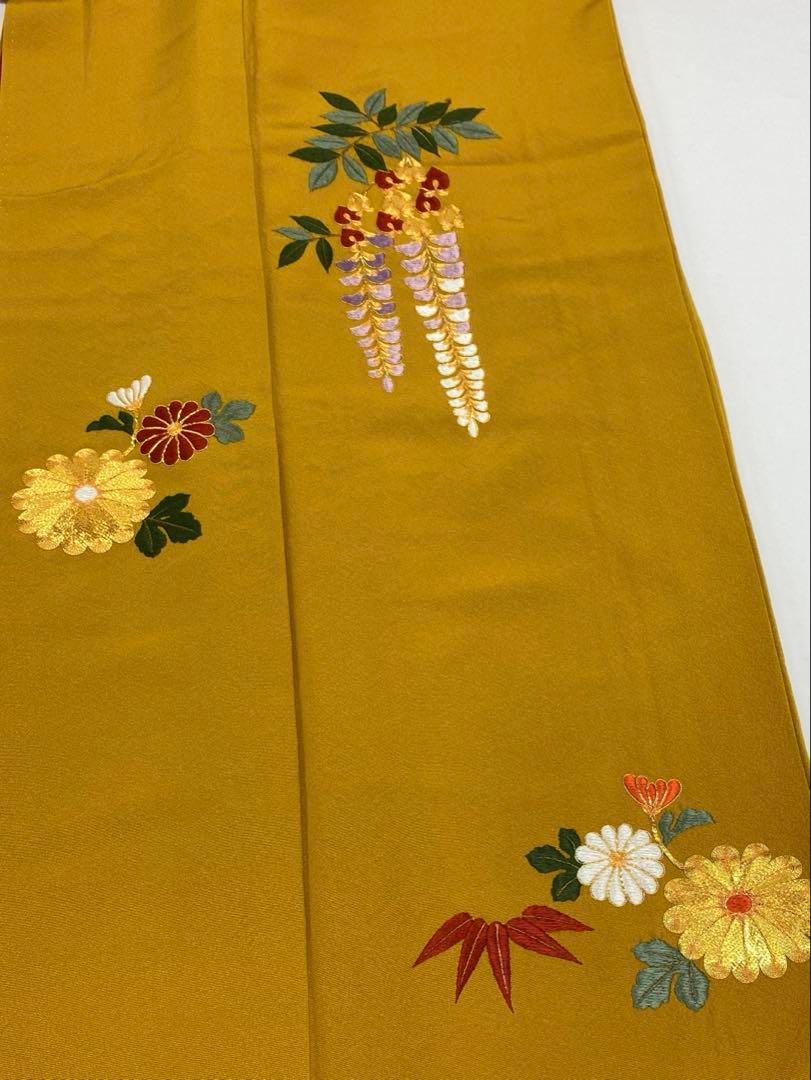 振袖 刺繍 金駒 ちりめん 身丈162cm MO3143 - メルカリ