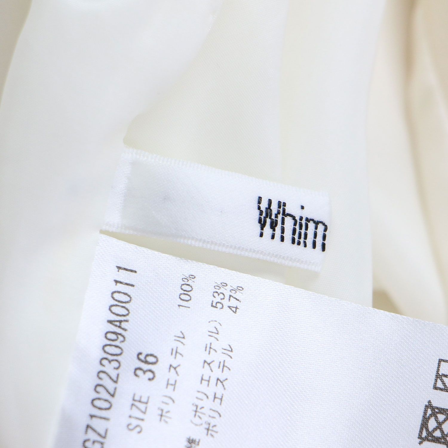 Whim Gazette ウィムガゼット ワンピース アイボリー サイズ:36(S) / V 