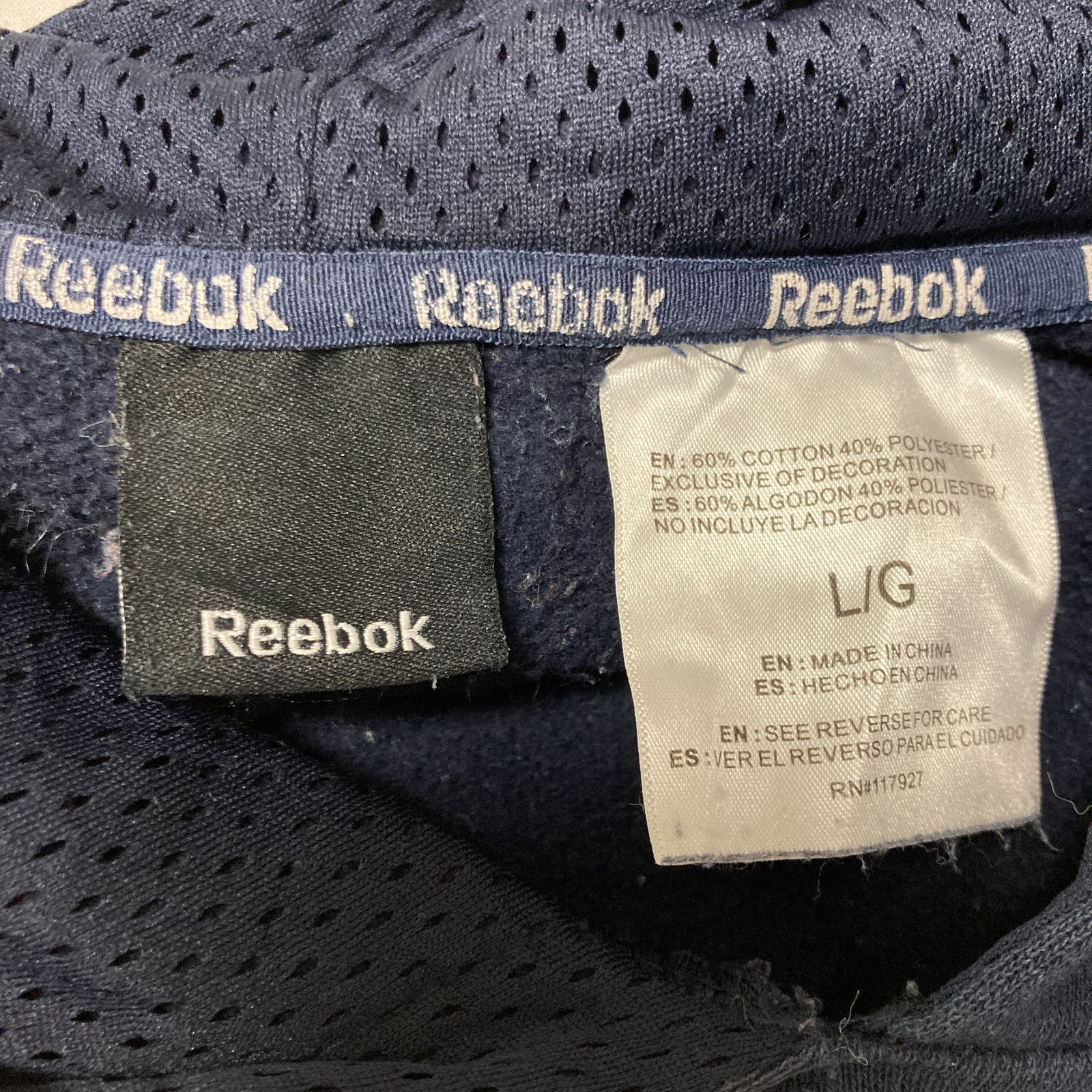 【海外規格L】古着　スウェットパーカー　Reebok